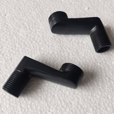 Balck Brass Clawfoot Bathtub Faucet Adjustable Swing Arms -Adjusts From 3-3/8"