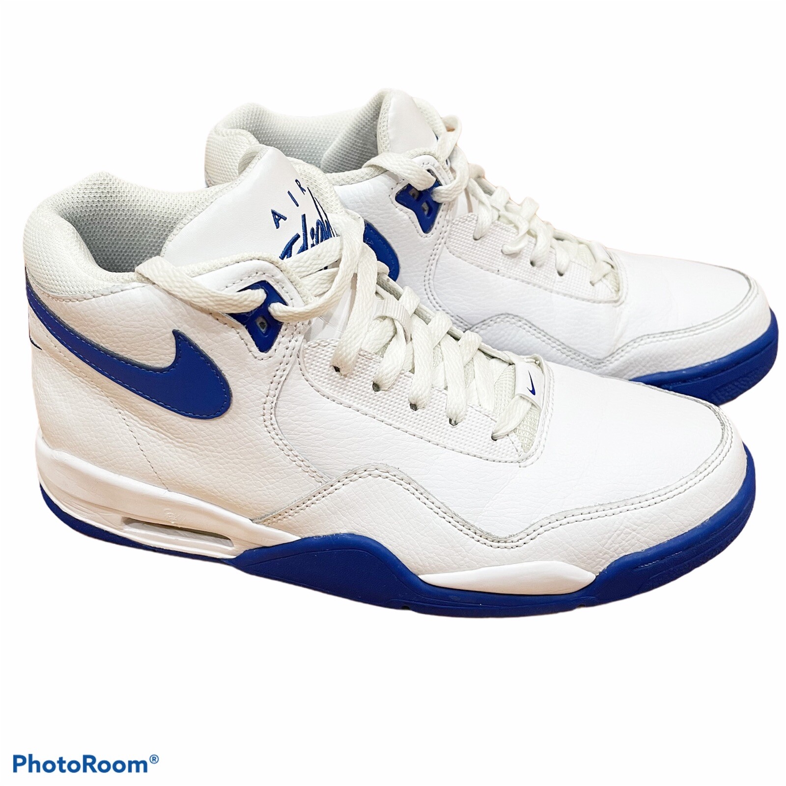 Nike Air Flight Legacy White Game Royal OG Mens Basketball Shoes Size 10  BQ4212