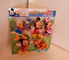 Disney Junior 5-Pack Mini Figures Mickey Mouse Donald Duck Minnie Pluto NEW