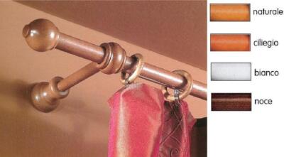BASTONE TENDA IN Legno A Corda Oro Antico Satinato Mod.coppiera Diametro Mm. 35 EUR 95,50 - IT - Foto 8