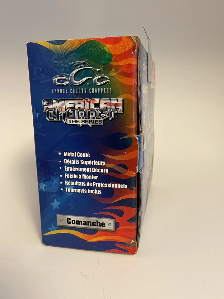 Orange County Choppers bike toy COMANCHE 1:18 scale Joy Ride vtg 2004 NEW in box - Image 4 of 4