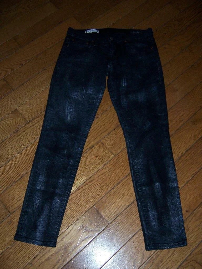 RED ENGINE SCORCHER SIGNATURE RISE SUPER SKINNY BLACK JEANS SIZE