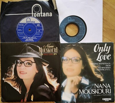 NANA MOUSKOURI 4x7''Vinyl-Singles JOB LOT/BUNDLE:4&20Hours/Enas Mithos/Only Love