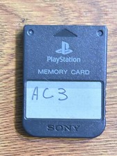 OEM Sony PlayStation PS Memory Card BLACK Original