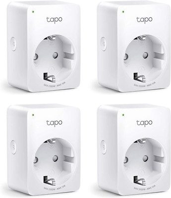 TP-Link Tapo Smart Home WLAN WiFi Steckdose Tapo P100 EU Google Home 4er Pack