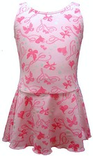 TALENT TALE  GIRLS DANCE/ GYMNASTIC Printed Tank Dance Leotard Dress