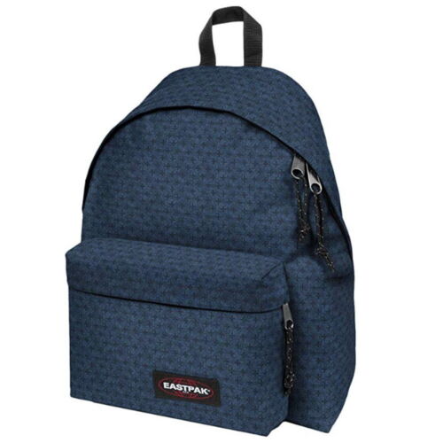 School Backpack Big Padded EASTPAK 37T Stitch Cross Blue - Picture 1 of 1