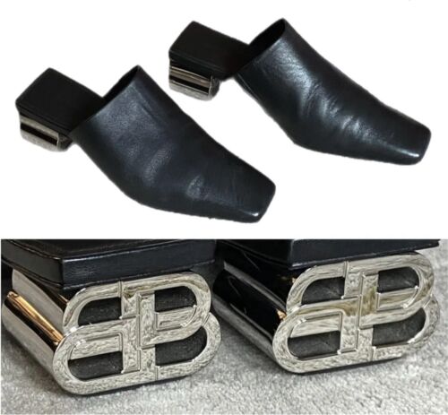 BALENCIAGA⚡️"Typo" BB monogram metal block heel b… - image 1