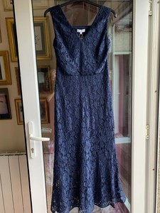 warehouse blue lace dress
