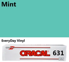12"x5'- Mint - Matte Oracal 631 Exhibition CAL Vinyl Roll Adhesive Craft Vinyl