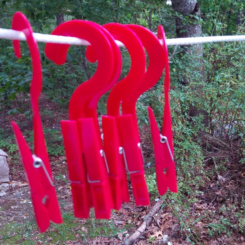 checkys deals hook drip dry clothes pins red set of six - seven coil spring