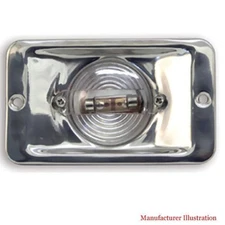 BOATER SPORTS STAINELSS STEEL RECTANGLE TRANSOM LIGHT 51241 MARINE BOAT