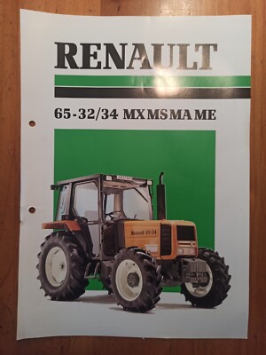 Brochure Renault 65-32 34 MX MS MA ME brochure tractor hauler D