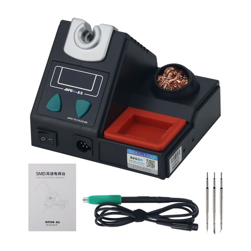 120W SUGON AIFEN-A5 Soldering Station Soldering Iron Station w/ 210 Handle + Tip - Picture 2 of 12