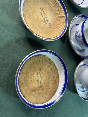 Copeland Spode NEWBURYPORT BLUE Teacup & Saucer, England Mint Vintage 3cup 5sauc - Picture 11 of 11