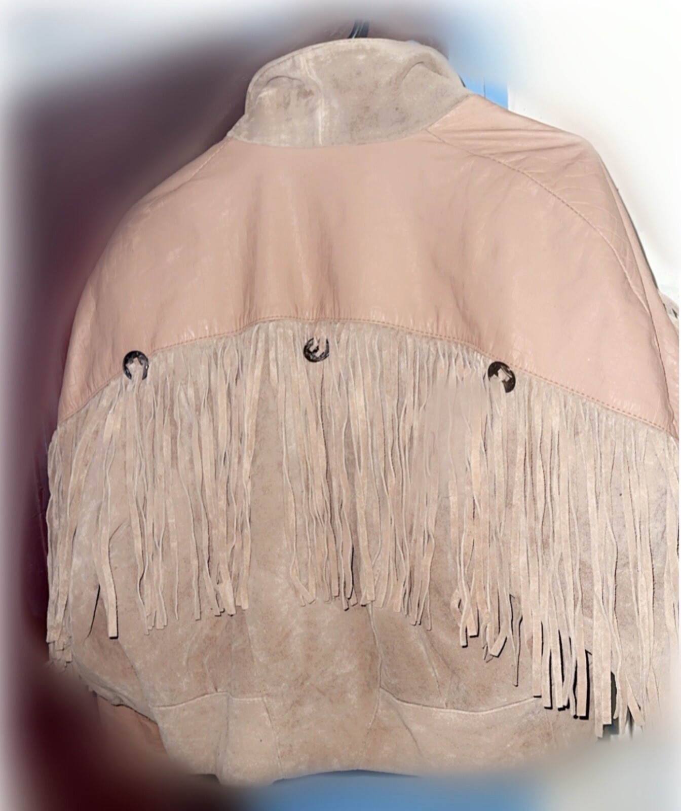 fringe leather jacket - image 2