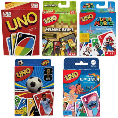 UNO Kartenspiel NEU Super Mario / Minecraft / Lilo & Stitch / Fußball Fifa