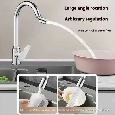 Wasserhahn Aufsatz 360° schwenkbar Edelstahl Strahlregler Perlator Wasserhahn Si