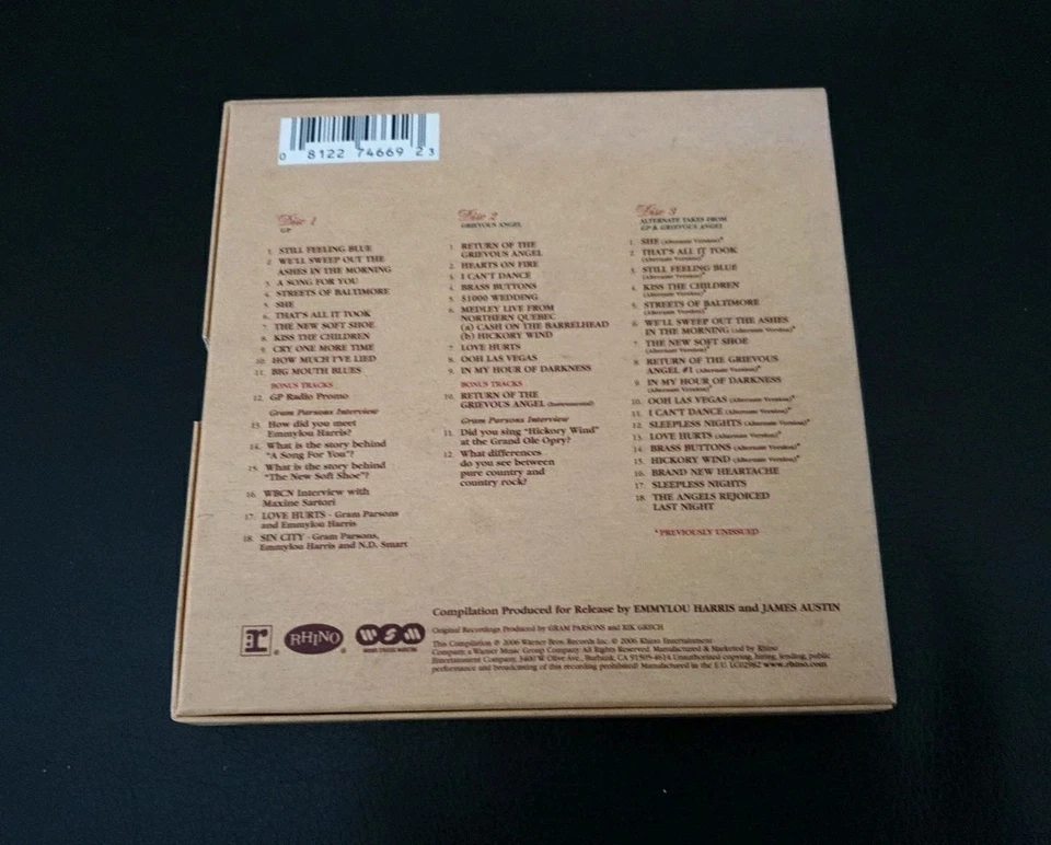 Gram Parsons - The Complete Reprise Sessions - 3 CD Box Set - Bild 2 von 3