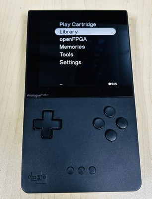 Analogue Pocket Handheld System - Black - Mint Condition