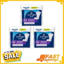 Equate Women's Overnight Incontinence Pads, Ultimate Absorbency 156 Count 