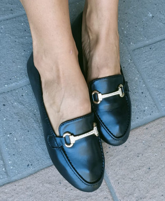 Halbschuhe Halbschuhe Halbschuhe Damen Mädchen Low Heel schwarz mit Klemme