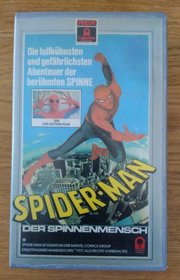 RCA VHS Spiderman - Der Spinnenmensch Nicholas Hammond Selten Rarität