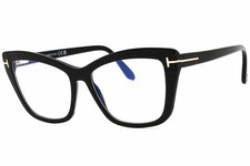 TOM FORD TF5826-001-55 Eyeglasses Frame Size 55mm 16mm 140mm BLACK Women 889214
