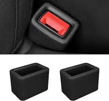 2pcs Seatbelt Extender For Booster Seat Silicone Rear Seat Belt Buckle Black 2pcs Seatbelt Extender For Booster Seat Silicone Rear Seat Belt Buckle Black