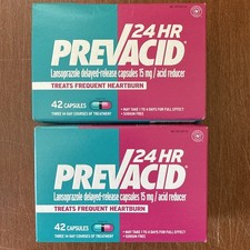 Prevacid 24HR Lansoprazole Capsules 42/ct LOT OF 2 EXP: 01/2026