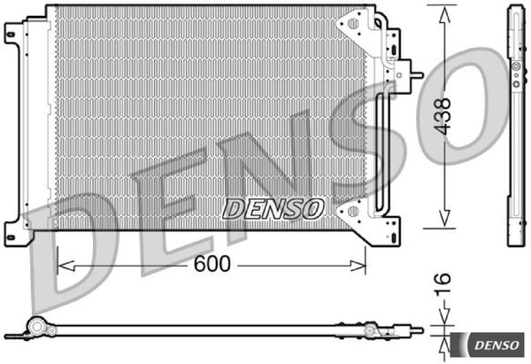 Denso DCN12004 Kondensator FüR Klimaanlage Kondensator Klimaanlage-image