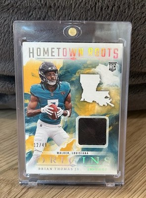 2024 Panini Origins - Hometown Roots Brian Thomas Jr. #HRO-BTH Gold /49 MEM, Rc