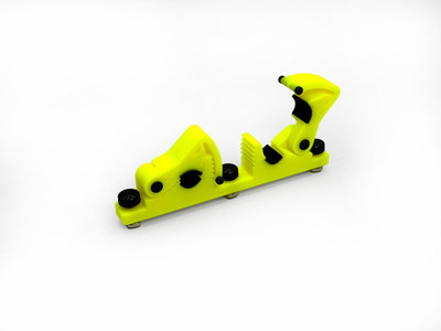 XGuard One-Size-Fits-All Skid Clamp System Double clamp with extrussion rail mou