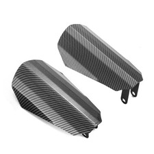 Motorcycle Handguards Coffin Cut Steel Carbon Fiber 4.6 Inch(for Cable Clutch)