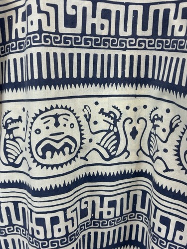 Vtg J. Peterman Batik Style Shirt XXL 2XL Men Button Up Short Sleeve Indonesia - Picture 4 of 5