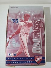 1995 Donruss Baseball Cards Series 2 PARTIAL Hobby Box Of 32 Sealed Packs