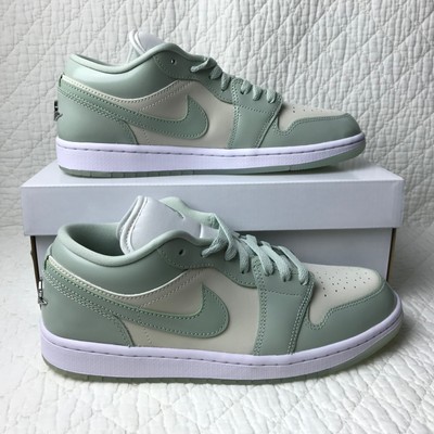 Nike Air Jordan 1 Low SE Shoes Women's SZ 10 Sail Seafoam Silver
