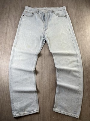 Vintage Levis 501 Jeans Herren W36 L30 hellblau Waschung Denim Made in USA 80er 90er