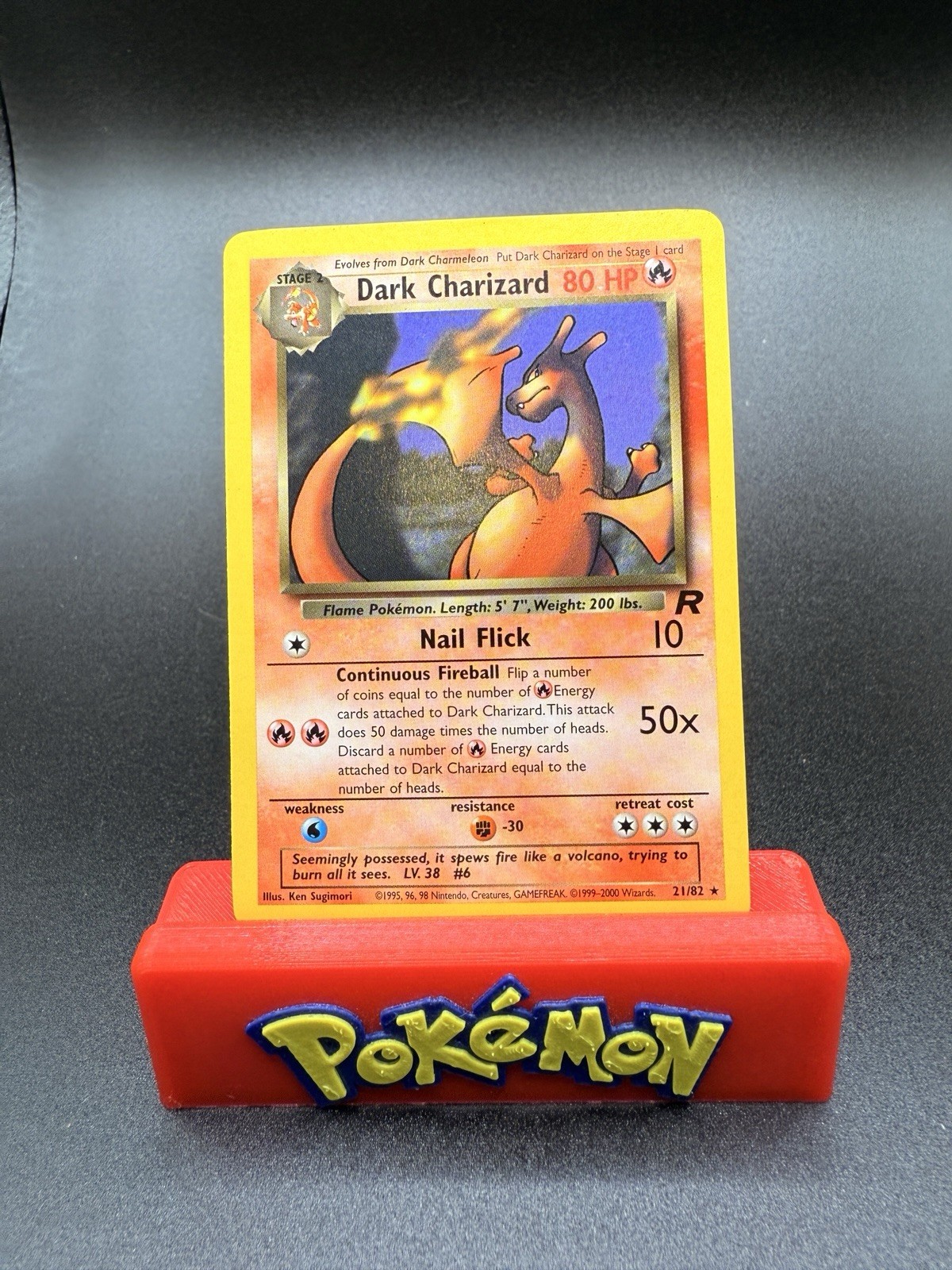 NM Dark Charizard 21/82 Team Rocket Rare Pokemon Card