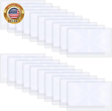 Fresnel Lens, 20 Pieces 3X Pocket Size Magnifier Lenses Credit Card Magnifier Wa