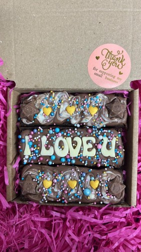 Customizable delicious brownies/postal/any occasion/personalised/small gift - Picture 4 of 6