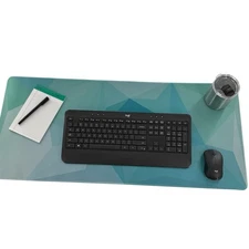 TJJ XL Gaming Mouse Pad 36x16” Desk Mat Mousepad Non-Slip Geometric Abstract