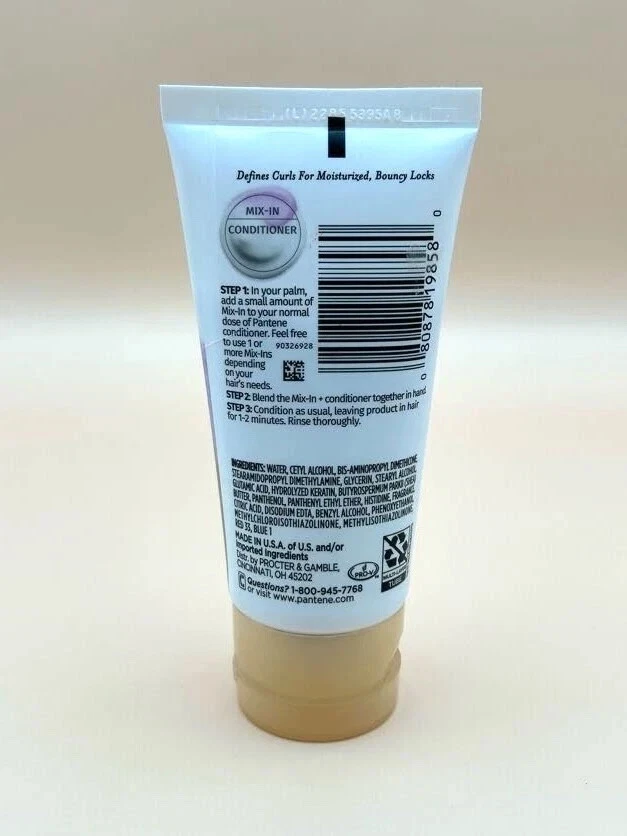 Pantene Curl Definition Mix In Shea Conditioner 2.5oz Defines Curls - 4 PACK - Image 4 of 4