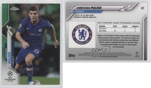 2019-20 Topps Chrome UCL Green Bubbles Refractor Christian Pulisic #47