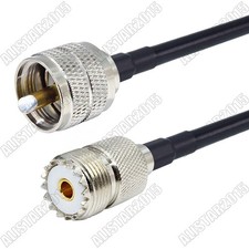 3FT UHF PL-259 Male to SO-239 UHF female pigtail jumper cable RG58 100cm 1Meter