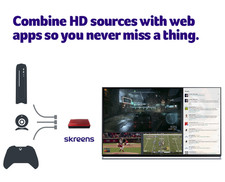 Skreens NexusFour HDMI Video Mixer, 4  HDMI Inputs, Tiled/Overlay Output