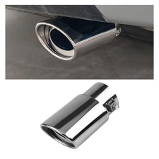 Stainless Steel Car Exhaust Tip 2.5 Inlet 3.3 Outlet Adjustable Silver