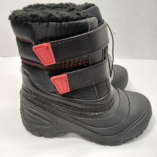 NEW Toddler Boys Black Winter Boots, Size 8 Wonder Nation for cold temperatures