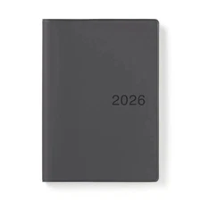MUJI 2026 Planner - DARK GRAY A5 - Monday Start Monthly Weekly From December '25