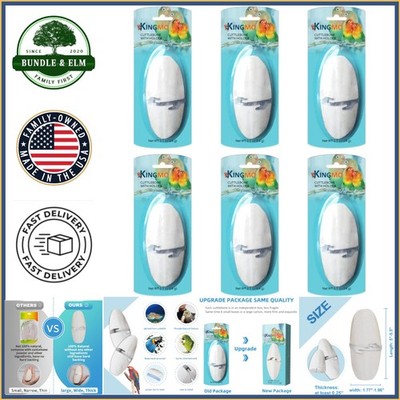 5-5.5 Inch Cuttlebone Pack for Birds with Metal Holder and Calcium Supplement
